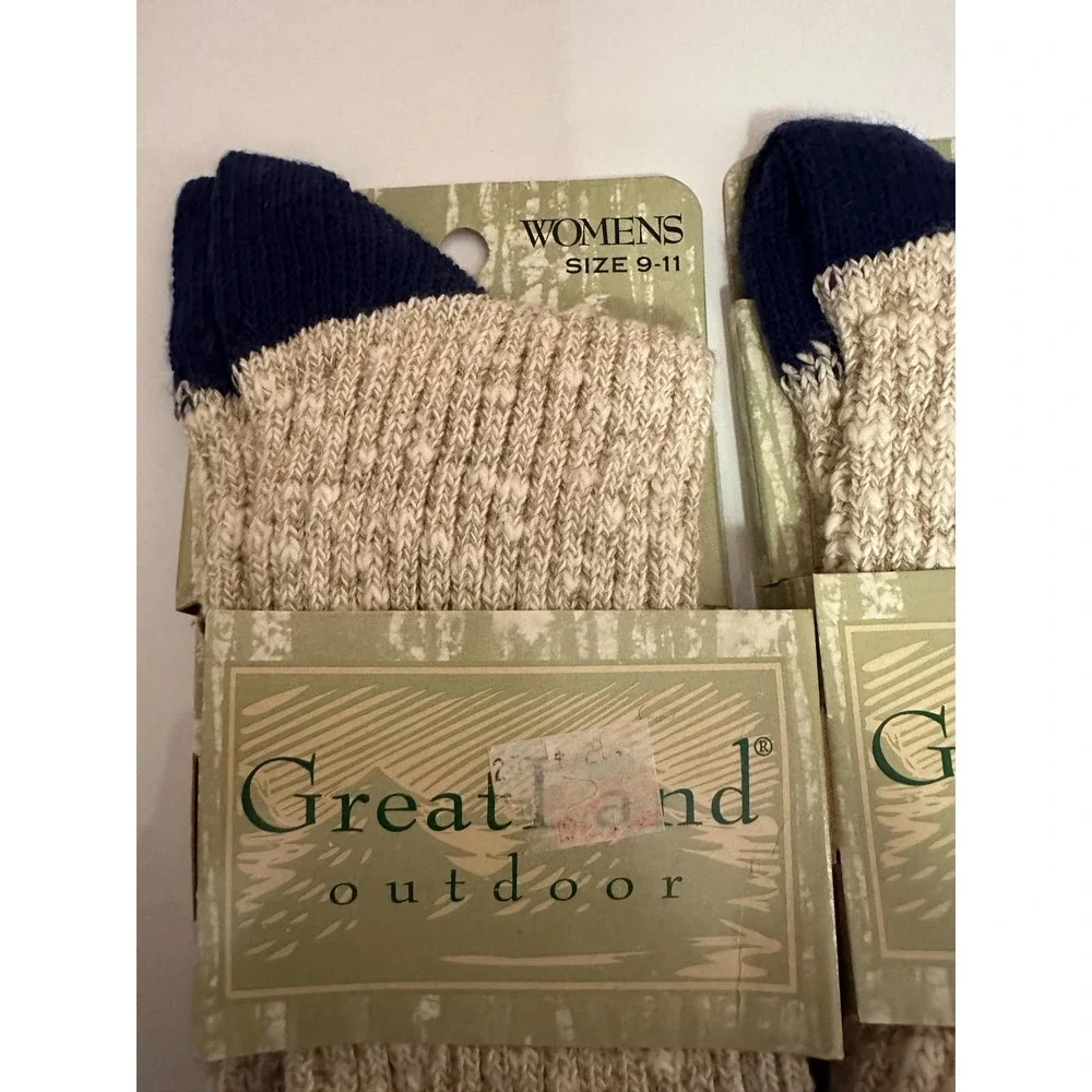 Vintage New NOS Women 5 Greatland Boots 9-11 Socks USA outdoor winter warm - Picture 2 of 6